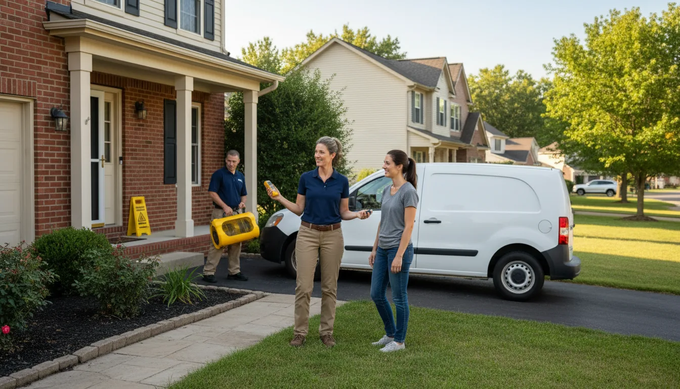 Residential water damage restoration in Blackwood, NJ